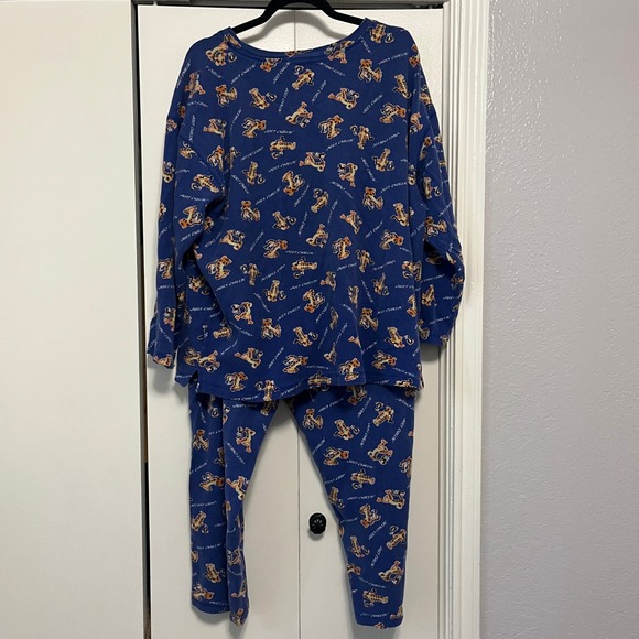 Disney Store Tigger Just Chillin Pajama Set Womens 2X Blue Long Sleeve Pants - Picture 7 of 8